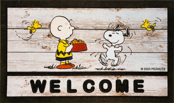 Felpudo Goma Peanuts Snoopy Welcome 40x68