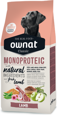 Pienso Perros Ownat Classic Monoproteico Cordero 12 Kg