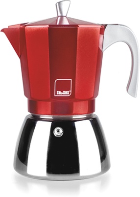 Cafetera Express Aluminio Inox Ibili Elba Red 300 ml Cafetera Express Aluminio Inox Ibili Elba Red 300 ml