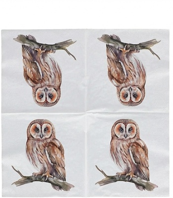 Servilletas Papel Buho 33x33 cm