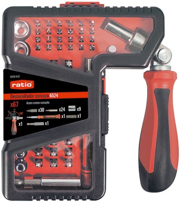 Destornillador Carraca 67 en 1 Ratio