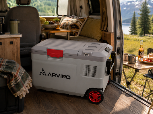 Nevera Camper ARVIPO FR37 28L con 2 Bater�as | Enfr�a, Congela y Calienta