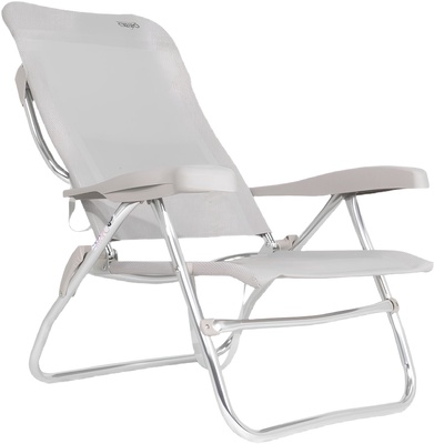 Silla de Playa Reclinable Crespo AL/223 Gris Claro