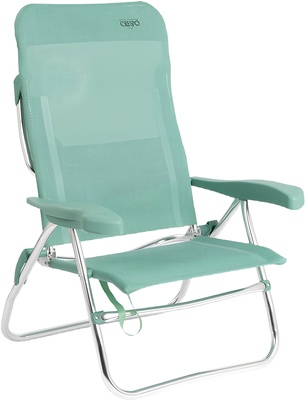 Silla de Playa Ajustable Crespo AL/223 Verde