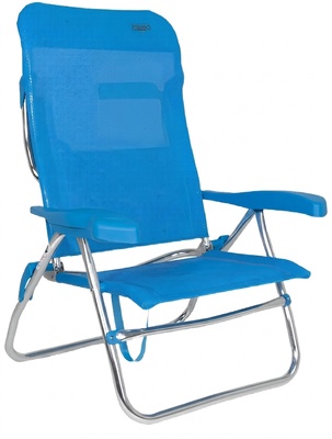 Silla de Playa Reclinable Crespo AL/223 Azul