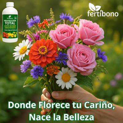 Proteccion Total Jabon Potasico + Aceite de Neem Plantas 1 Litro
