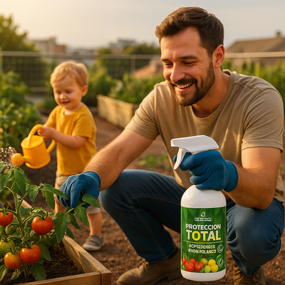 Proteccion Total Jabon Potasico + Aceite de Neem Plantas 1 Litro