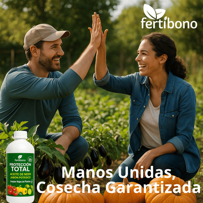 Proteccion Total Jabon Potasico + Aceite de Neem Plantas 1 Litro