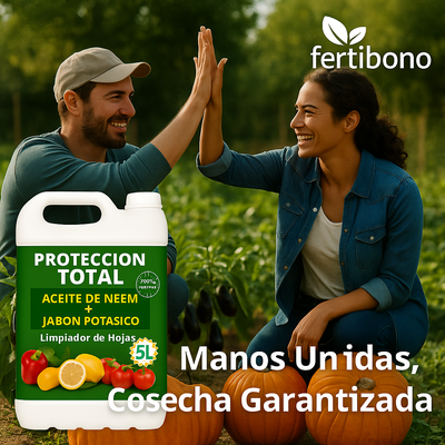 Proteccion Total Jabon Potasico + Aceite de Neem 5 Litros