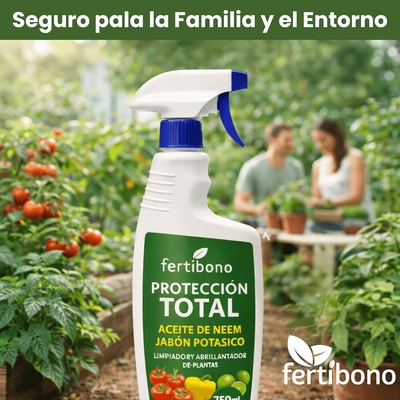 Pistola Proteccion Total Jabon Potasico + Aceite de Neem Plantas 750 ml