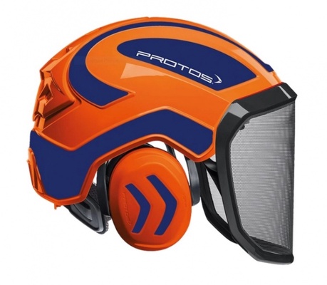Casco Protos Integral Arborist Naranja / Azul Reflex Casco Protos Integral Arborist Naranja / Azul Reflex