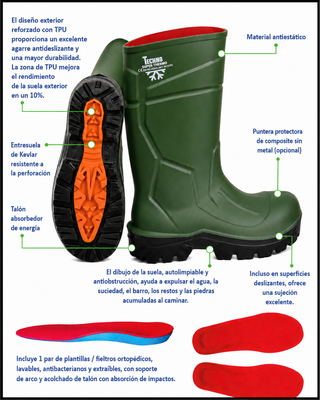 Bota Techno Boots Super Thermo Ultragrip S5L -70� Talla 41