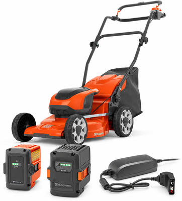 Pack cortacésped Husqvarna LC137i 37 cm + 2 baterías 4 Ah BLi20 y B140 + cargador QC80 Pack cortacésped Husqvarna LC137i 37 cm + 2 baterías 4 Ah BLi20 y B140 + cargador QC80